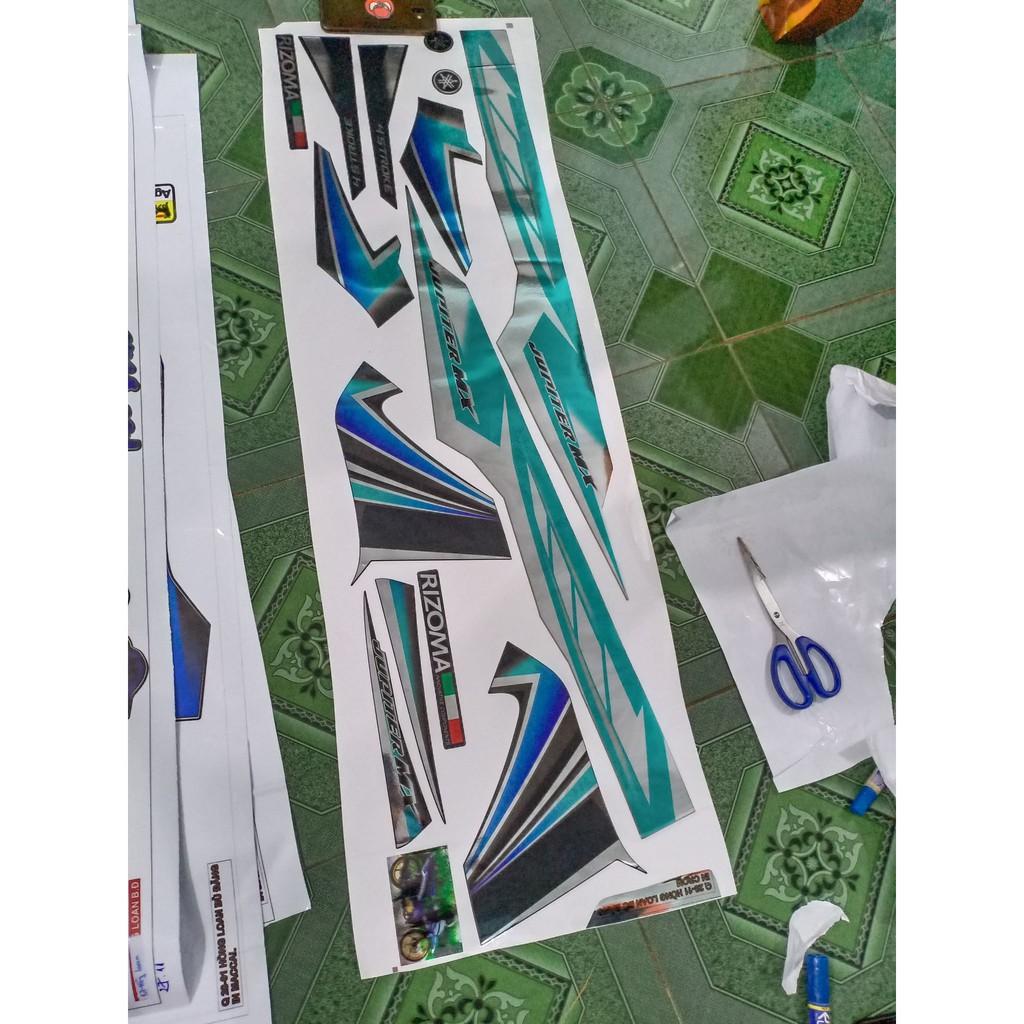 tem rời crom jupiter MX xe đen đuôi bạc