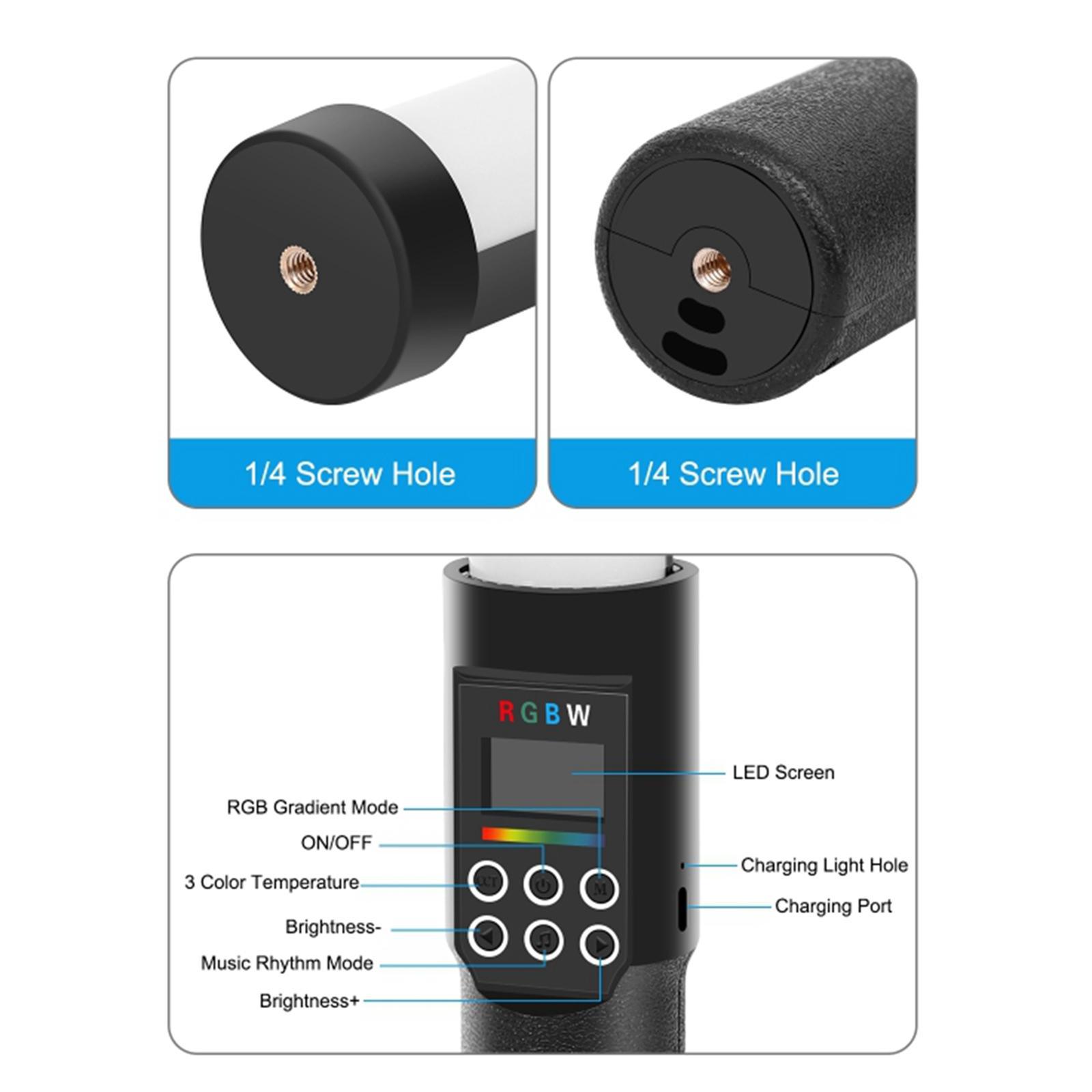Handheld RGB Photography Light Stick Adjustable