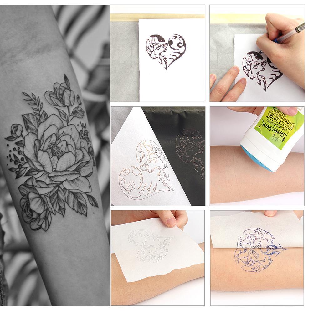 10x SHEET TATTOO TRANSFER / THERMAL / CARBON / STENCIL PAPER FOR INK KIT