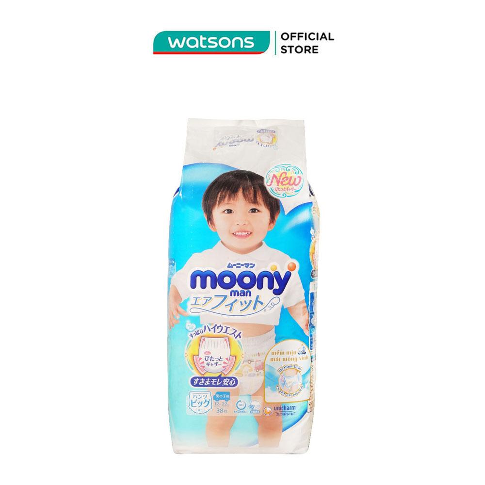 Tã Quần Trẻ Em Moony Size XL Dành Cho Trẻ Từ 12-22kg 38 Miếng
