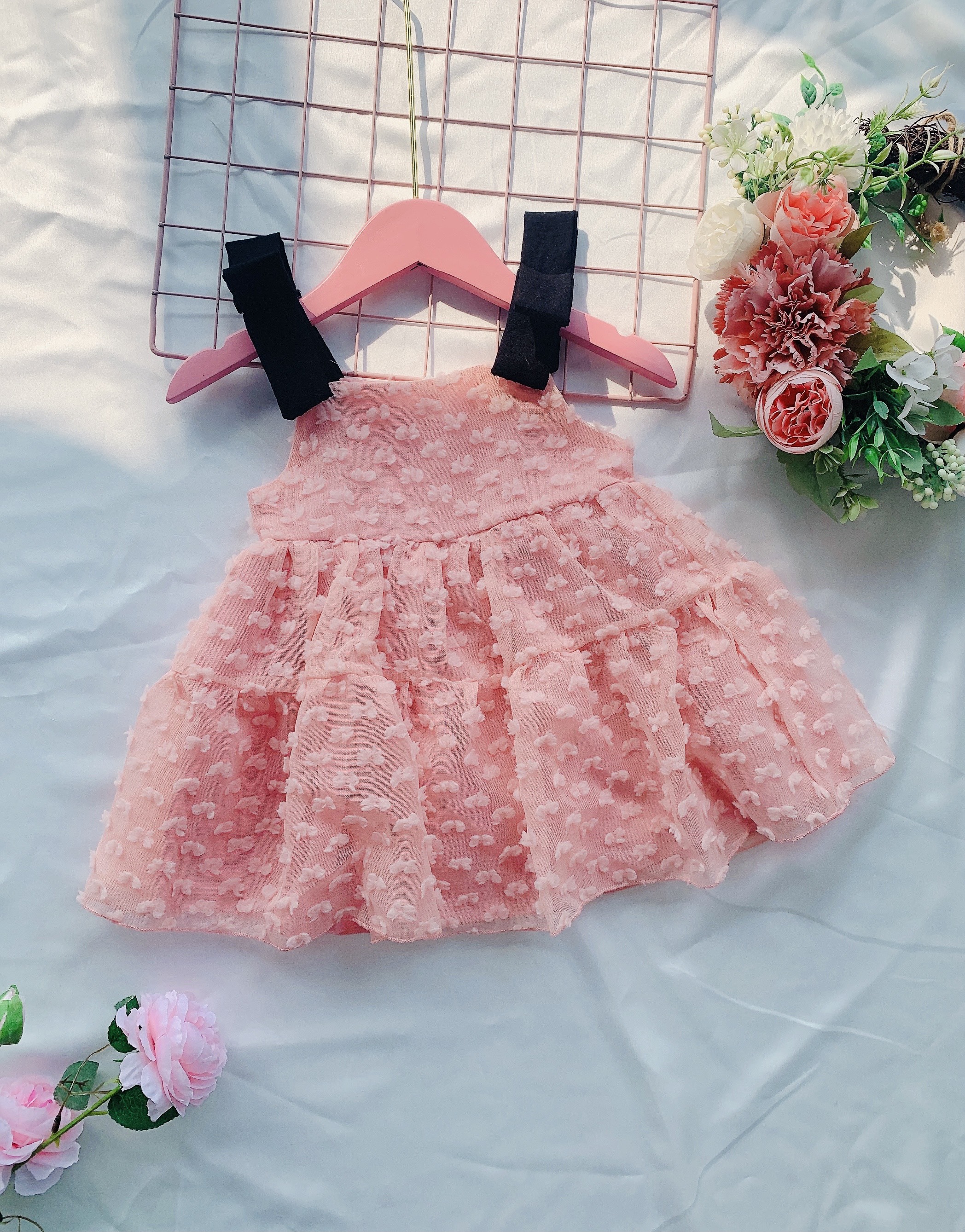 Đầm công chúa  bé gái NHƯ Ý HOUSE'S- váy trẻ em hàng thiết kế đủ size từ 1- 8 tuổi- Váy hồng công chúa