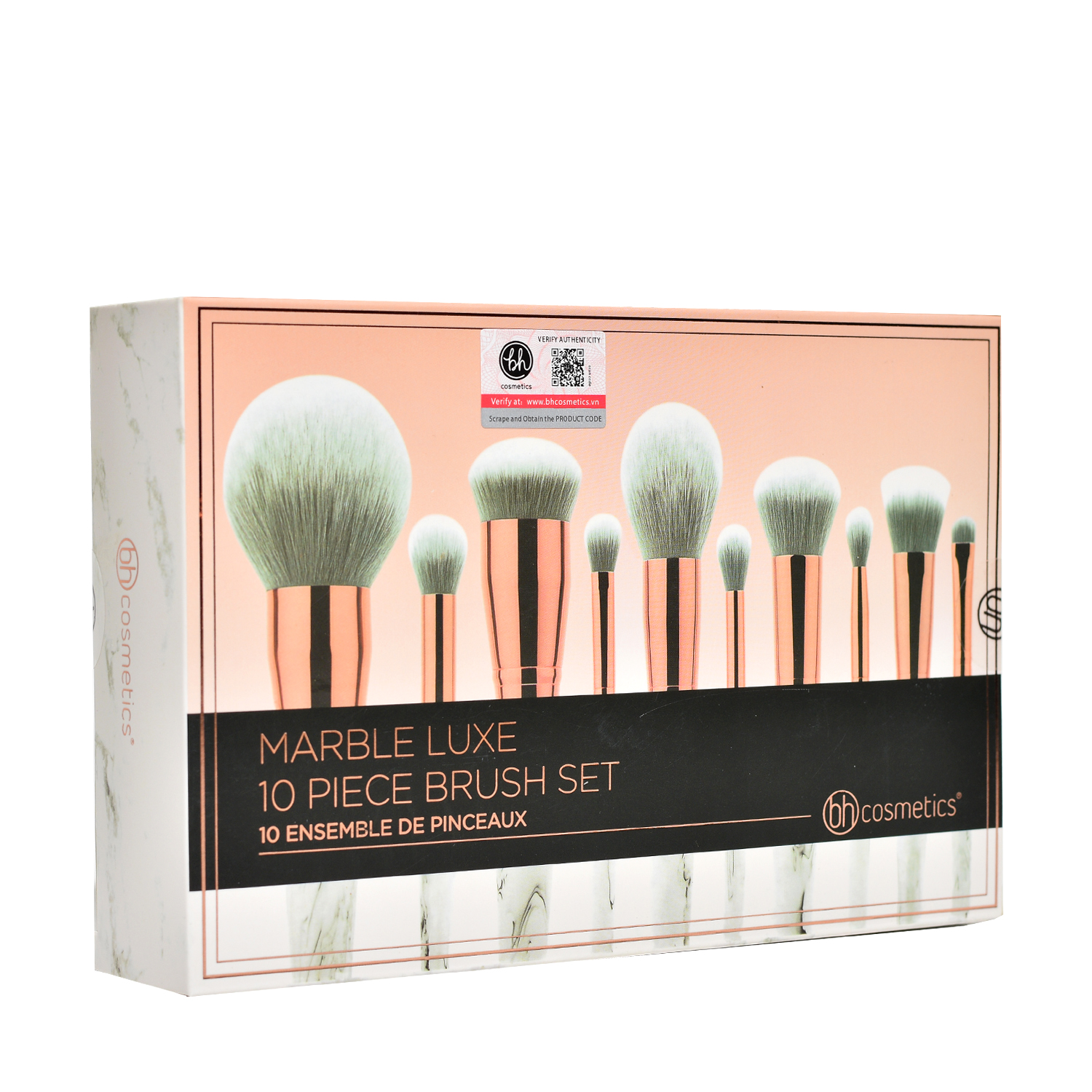 Bộ Cọ Trang Điểm Bh Cosmetics Marble Luxe 10 Piece Brush Set