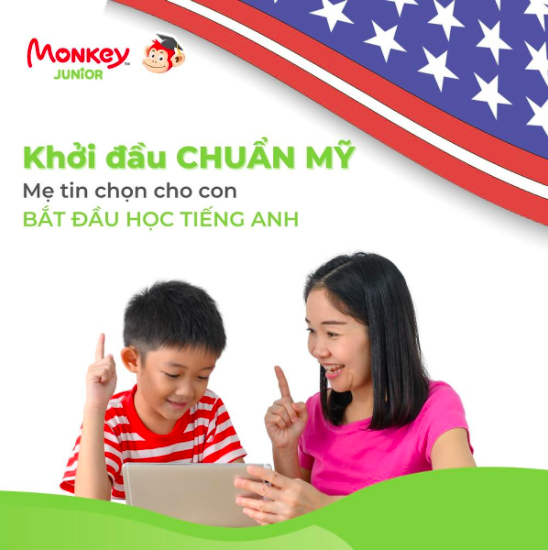 Hình ảnh Monkey junior (Mã Giấy) Phần mềm học tiếng Anh cho bé 0 - 10 tuổi trên (Trọn đời, 4 năm, 2 năm, 1 năm)