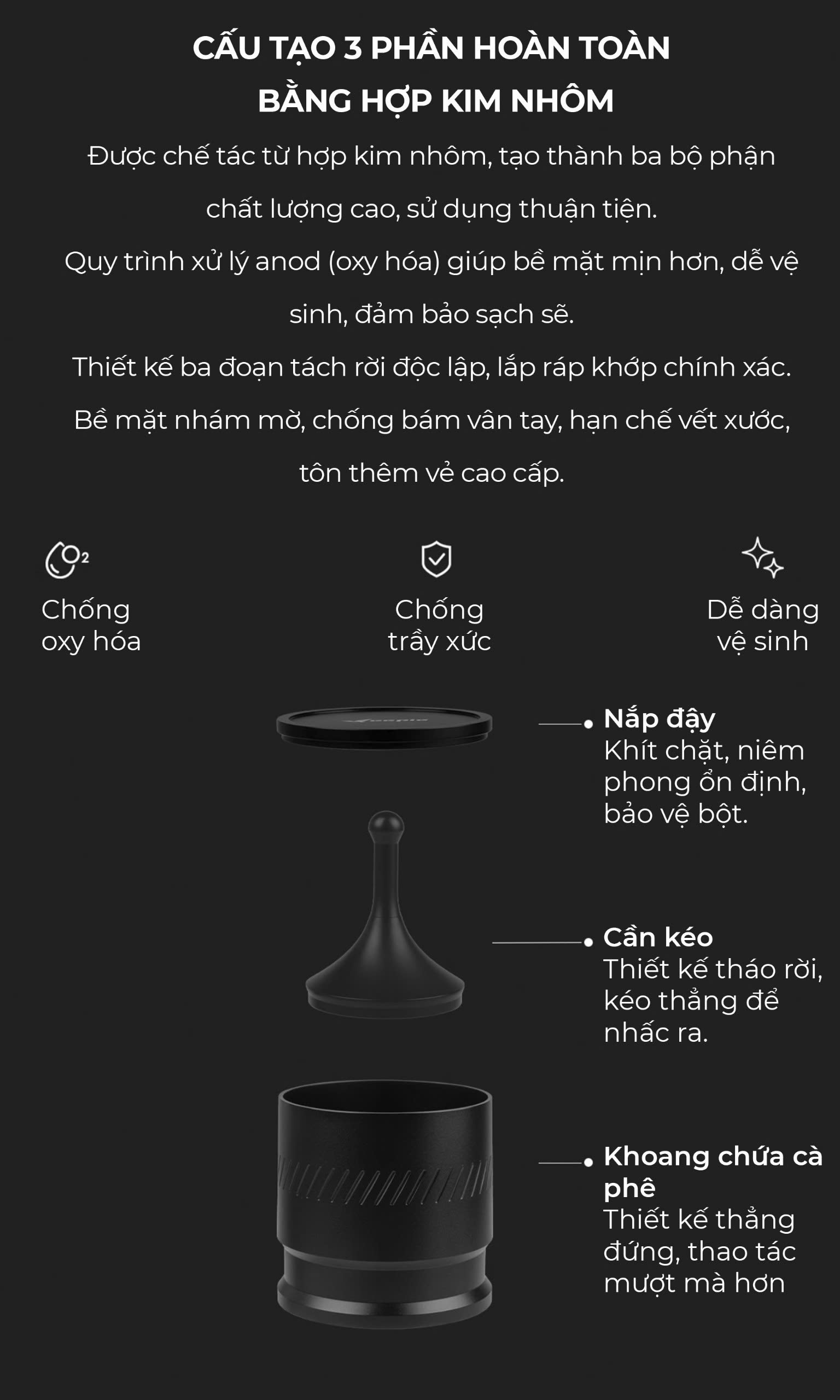 Feepie dosing hứng đong cà phê THOR
