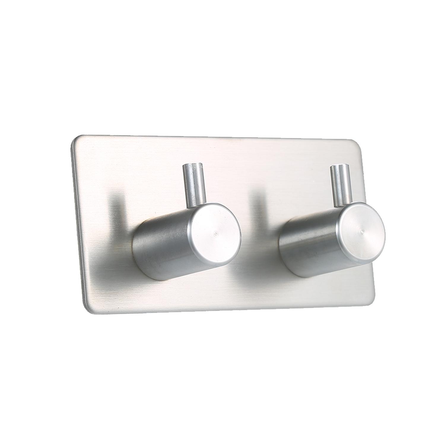 Móc dính bằng thép không gỉ 304, chống thấm nước và chống ăn mòn phù hợp với các bề mặt nhẵn như gạch men, bề mặt kim loại, kính