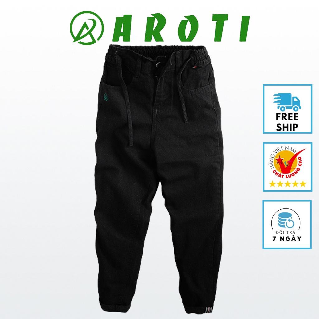 Quần Baggy Nam Nữ Unisex AROTI Chất Vải Jean Dày Dặn Đẹp Cao Cấp Dáng Suông Rộng Thể Thao Trẻ Trung J603-Đ