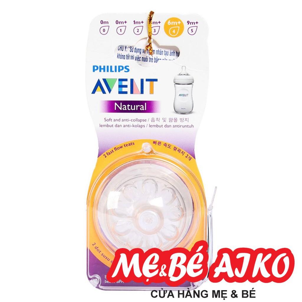 Núm ty Philips Avent tự nhiên vỉ đôi 654.23 (Trên 6 tháng)