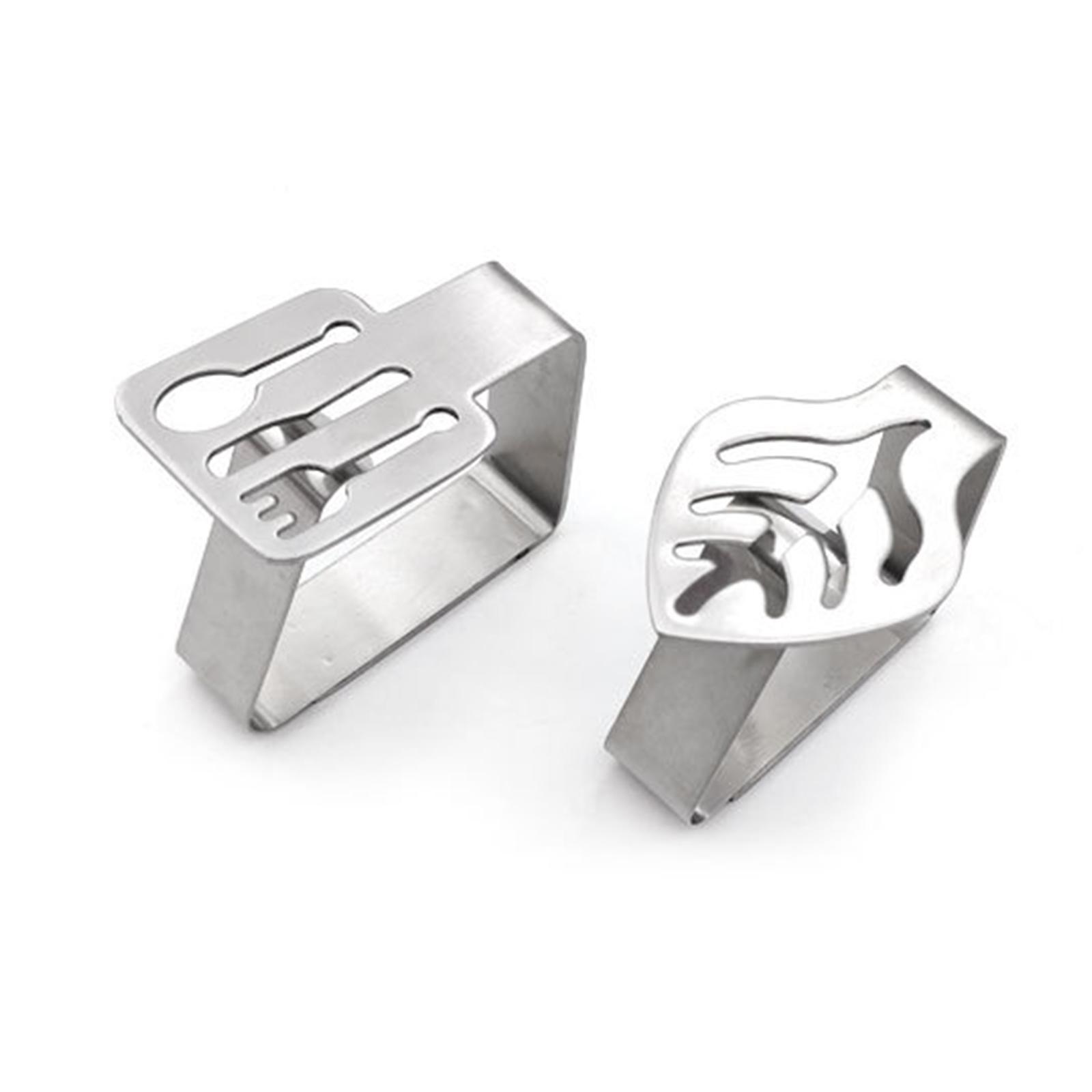 Giá Đỡ Kẹp Khăn Trải Bàn Bằng Thép Không Gỉ Ổn Định Cho Nhà Hàng / Cắm Trại