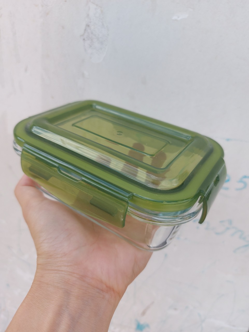 Set 03 Hộp Thủy Tinh Chịu Nhiệt Chữ Nhật 640ml - Nắp Có Ron Chống Tràn - Hộp Đựng Thực Phẩm - Hộp Mang Cơm