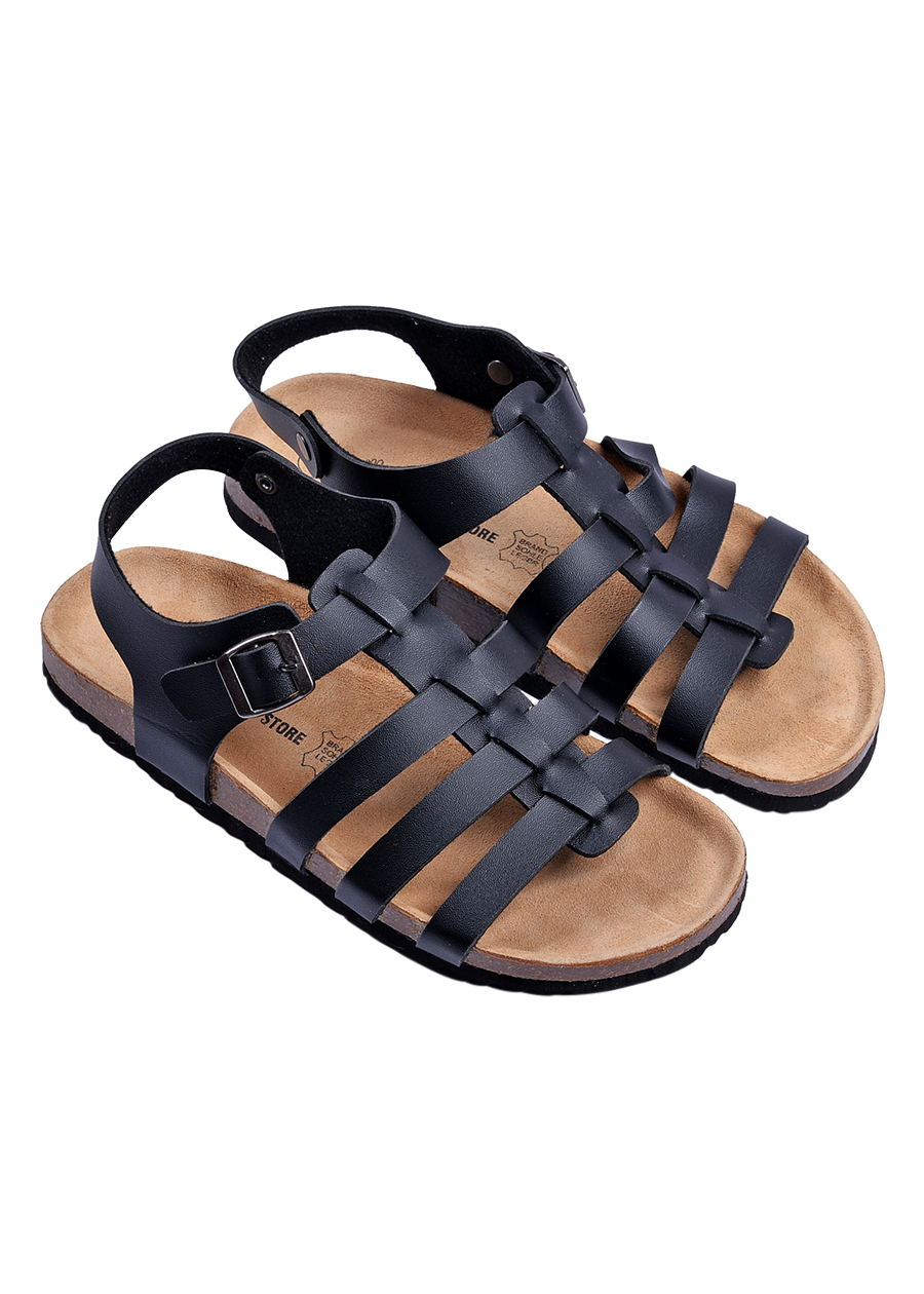 Giày Sandal Nữ Chiến Binh Đen Đế Trấu HuuCuong 2160