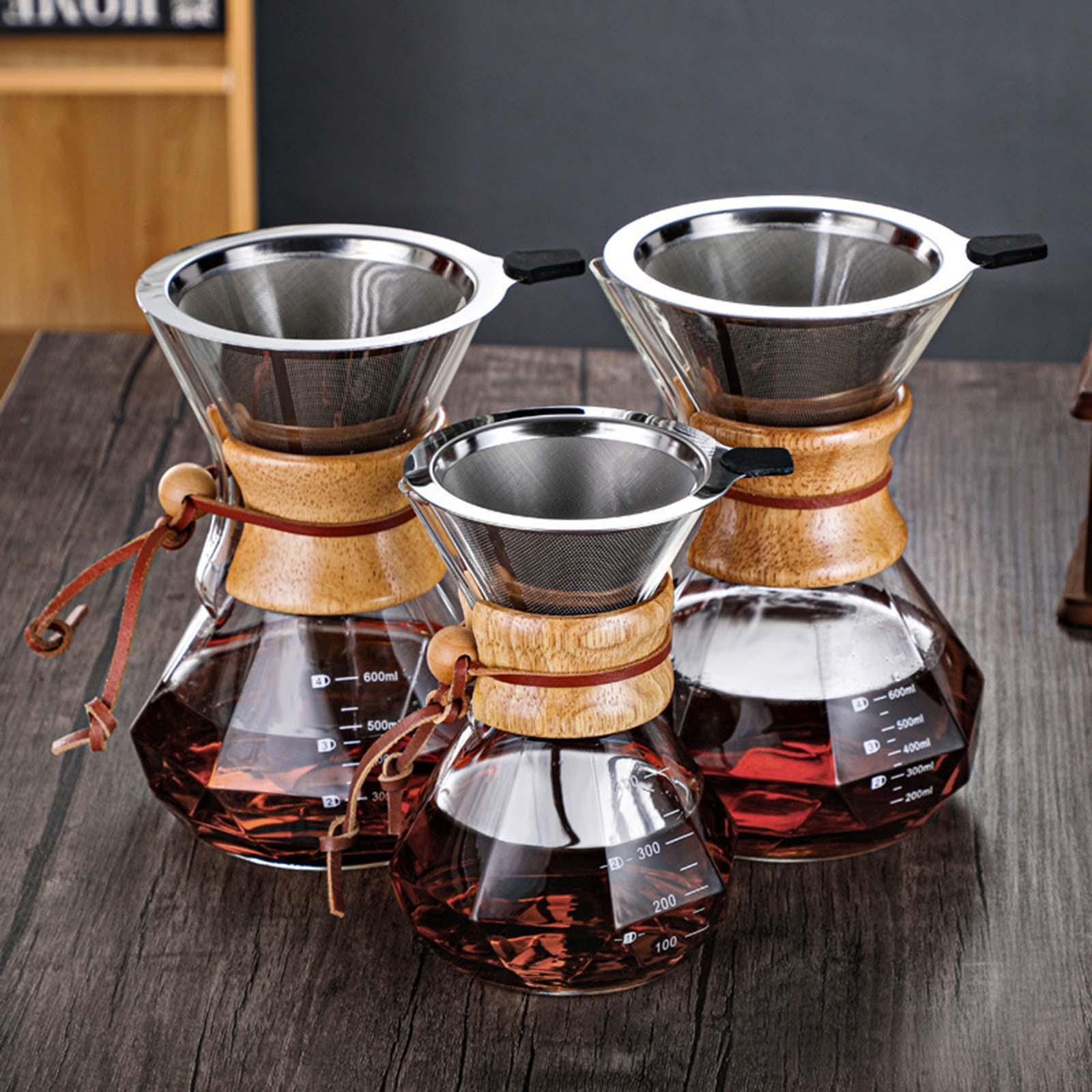 Coffee Maker Coffee Pot, High Temperature Resistant Cafe Reusable Borosilicate Glass