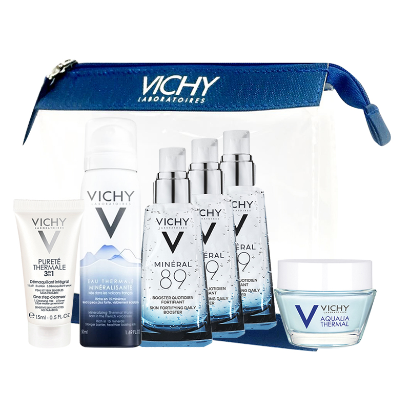 Bộ Sản Phẩm Làm Sạch &amp; Dưỡng Ẩm Cho Mọi Loại Da Vichy Aqualia Night Spa (15ml) Và Mineralizing Water (50ml)