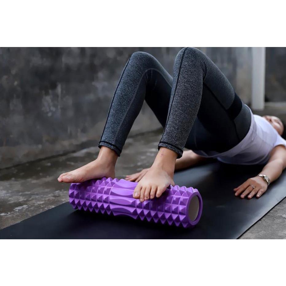 Con Lăn Yoga dododios Massage Giãn Cơ Foarm Roller Cao Cấp - Màu Tím