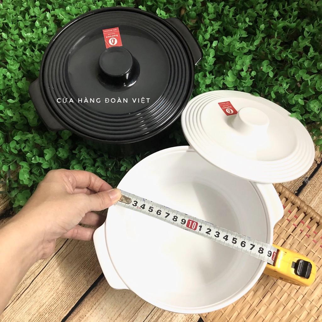 Thố Melamine Có Nắp - Kiểu Dáng Sang Trọng