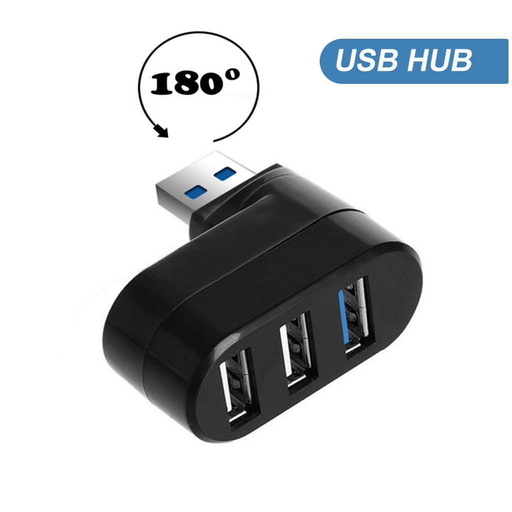 2X 3Ports USB 3.0 USB 2.0 HUB Adapter USB Hub Splitter for Air Pro PC Black