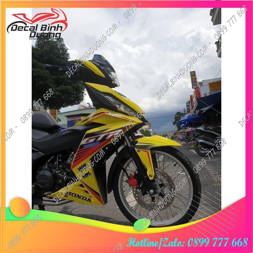 Tem dành cho Xe Winner V1, Tem Trùm Winner Mẫu GTR Vàng Đỏ Đẹp Nhất