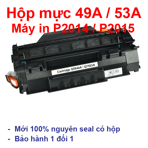 Hộp mực 49A / 53A dùng cho máy in HP LaserJet 1160, 1320, 3390, 3392, M2727, P2015 và Canon LBP 3300, 3360, 3370, 3310 - Cartridge Q5949A/Q7553A mới 100%