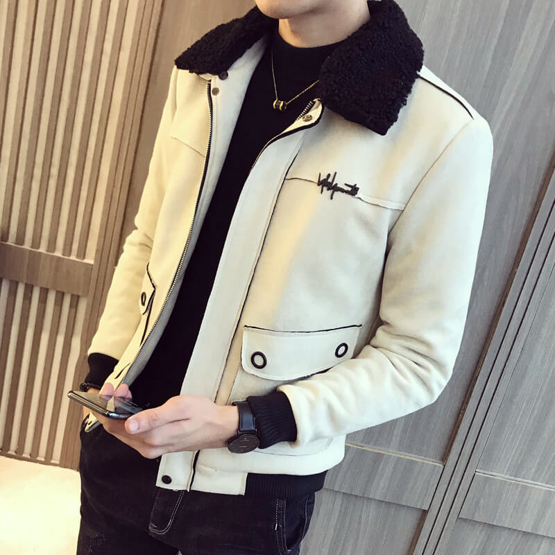 Áo khoác/Áo jacket nam, cổ bẻ, thời trang, phong cách Hàn Quốc, một màu, cập nhật xu hướng thời trang TA256