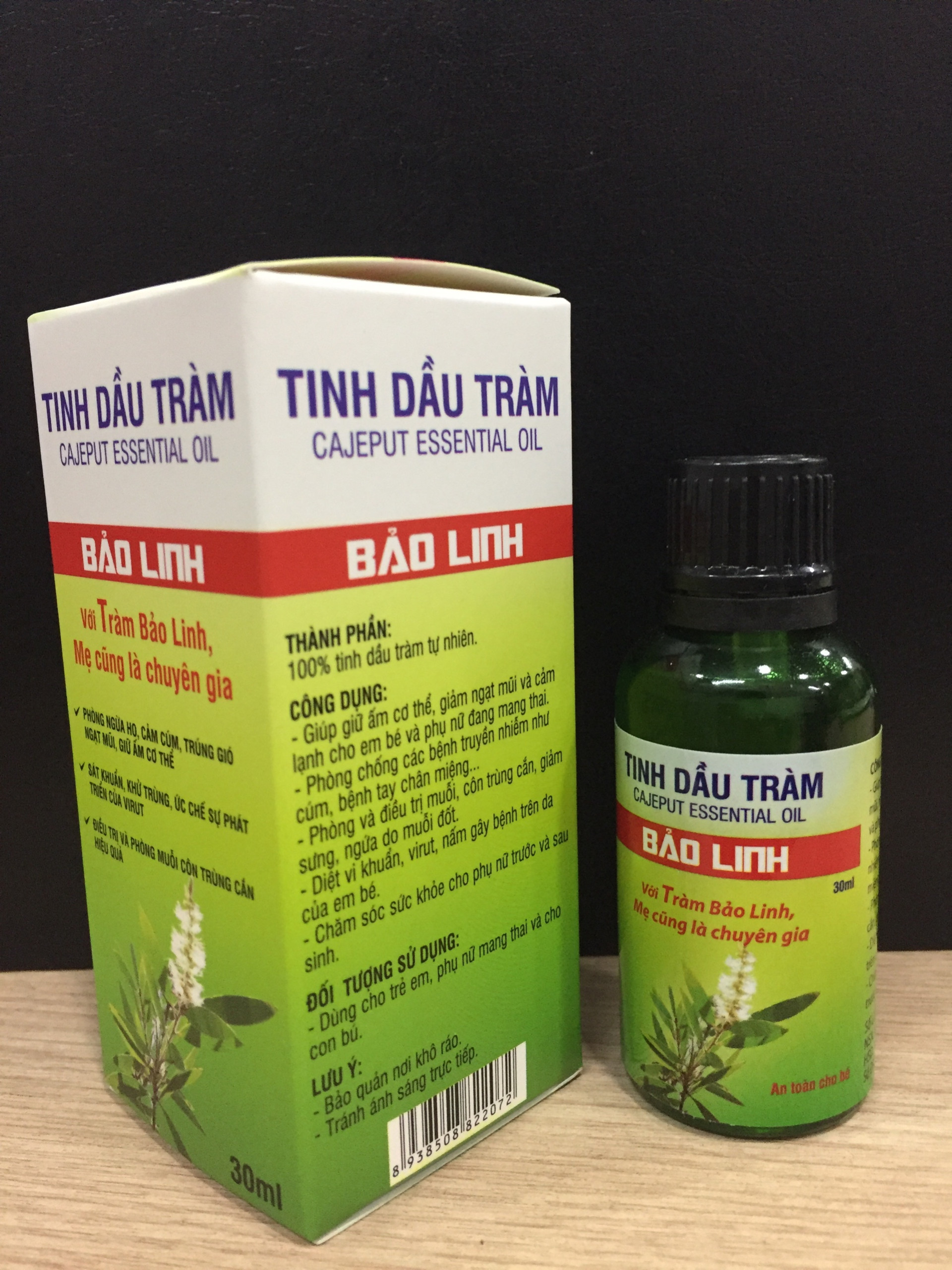 Tinh Dầu Tràm Bảo Linh (30ml) (Tặng Kèm 5 Bao Lì Xì)