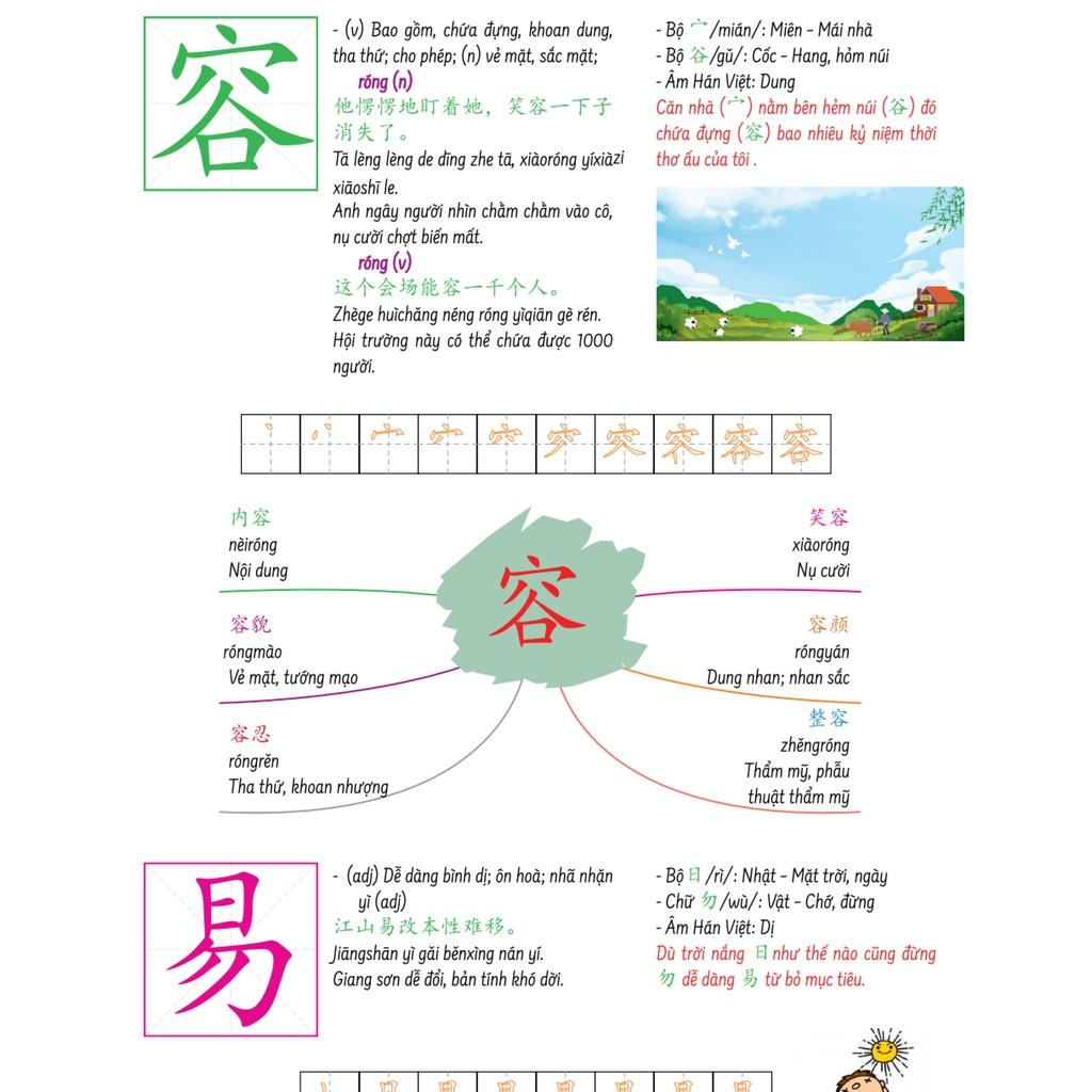 Sách-Hack Não Chữ Hán Tiếng Trung - Siêu ghi nhớ chữ Hán theo bộ thủ, mẹo nhớ và âm thanh tương tự+DVD tài liệu