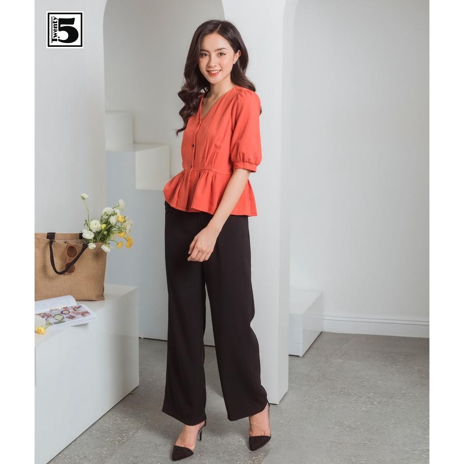 Quần dáng suông nữ, ống rộng Twentyfive N61
