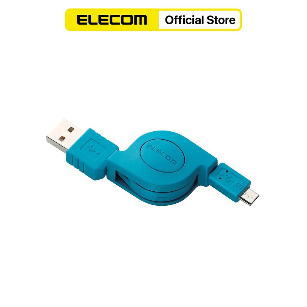Dây cáp cuộn microUSB (A-microB) ELECOM MPA-AMBIRLC08 - Hàng chính hãng