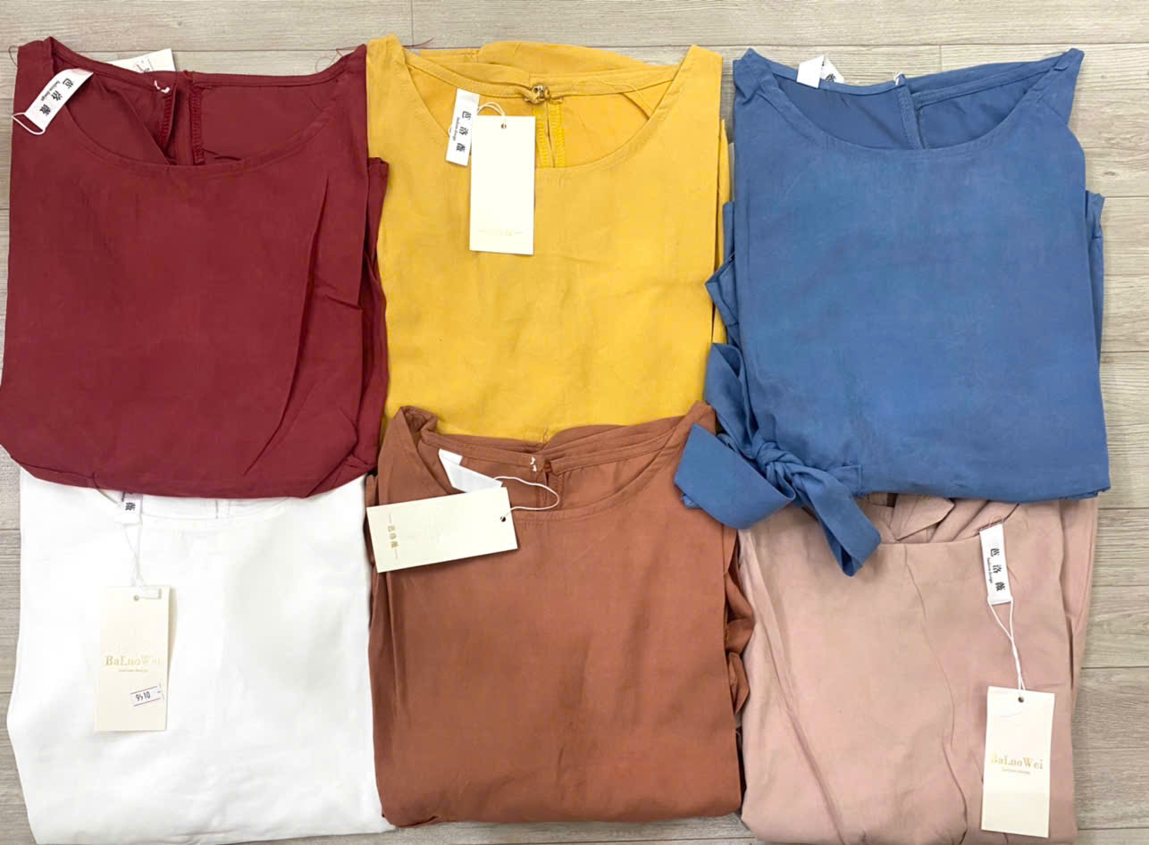 Áo kiểu nữ đẹp form rộng hàng Quảng châu, chất liệu vải mềm mát, phong cách Hàn Quốc, Áo Babydoll tay ngắn NeSa Shop