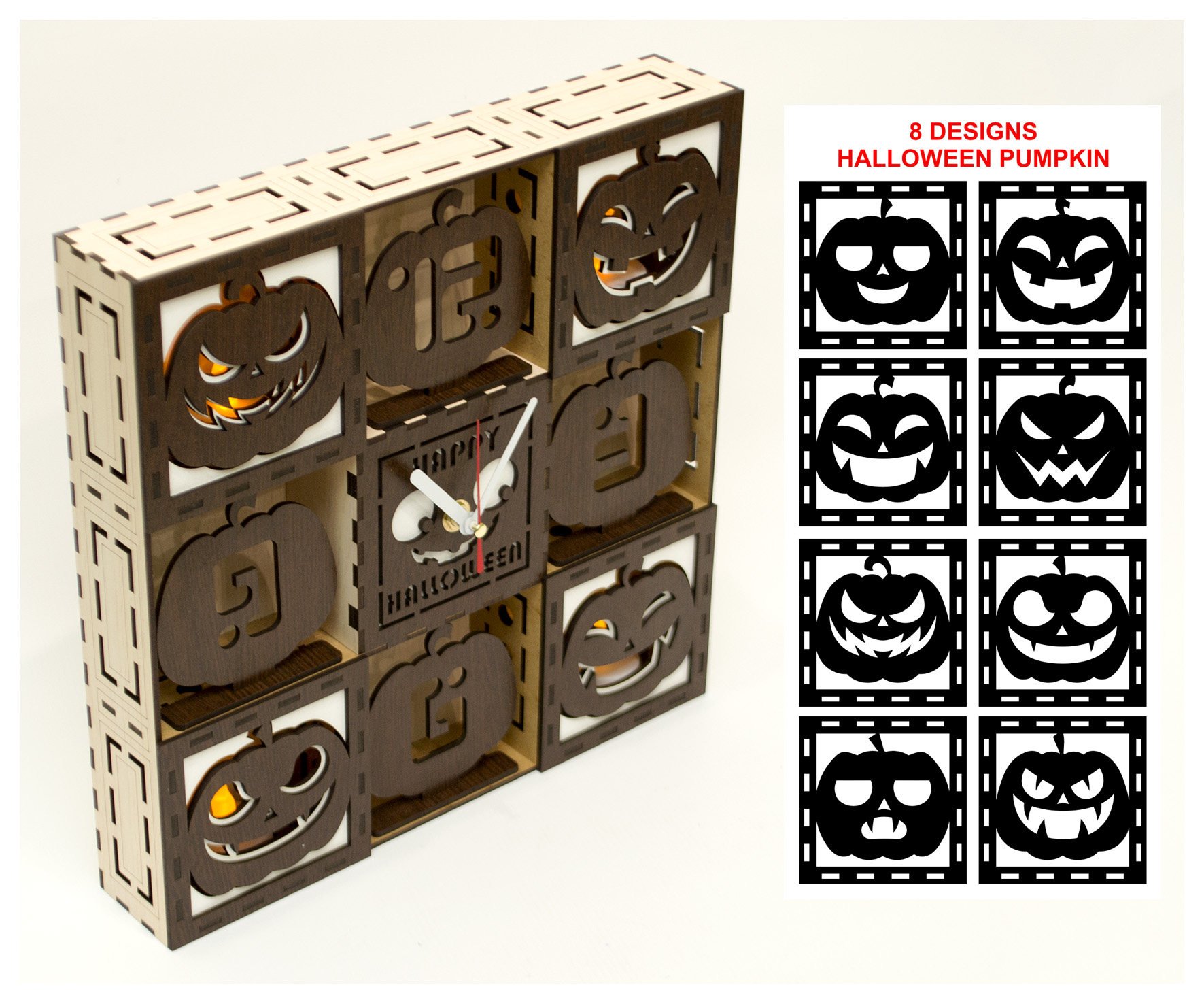 Đông hồ halloween trang trí tường Jonnydecor