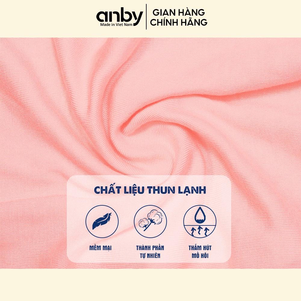 Quần áo trẻ em ANBY cho bé từ 1 đến 5 tuổi bộ cộc tay thun lạnh hình động vật ngộ nghĩnh