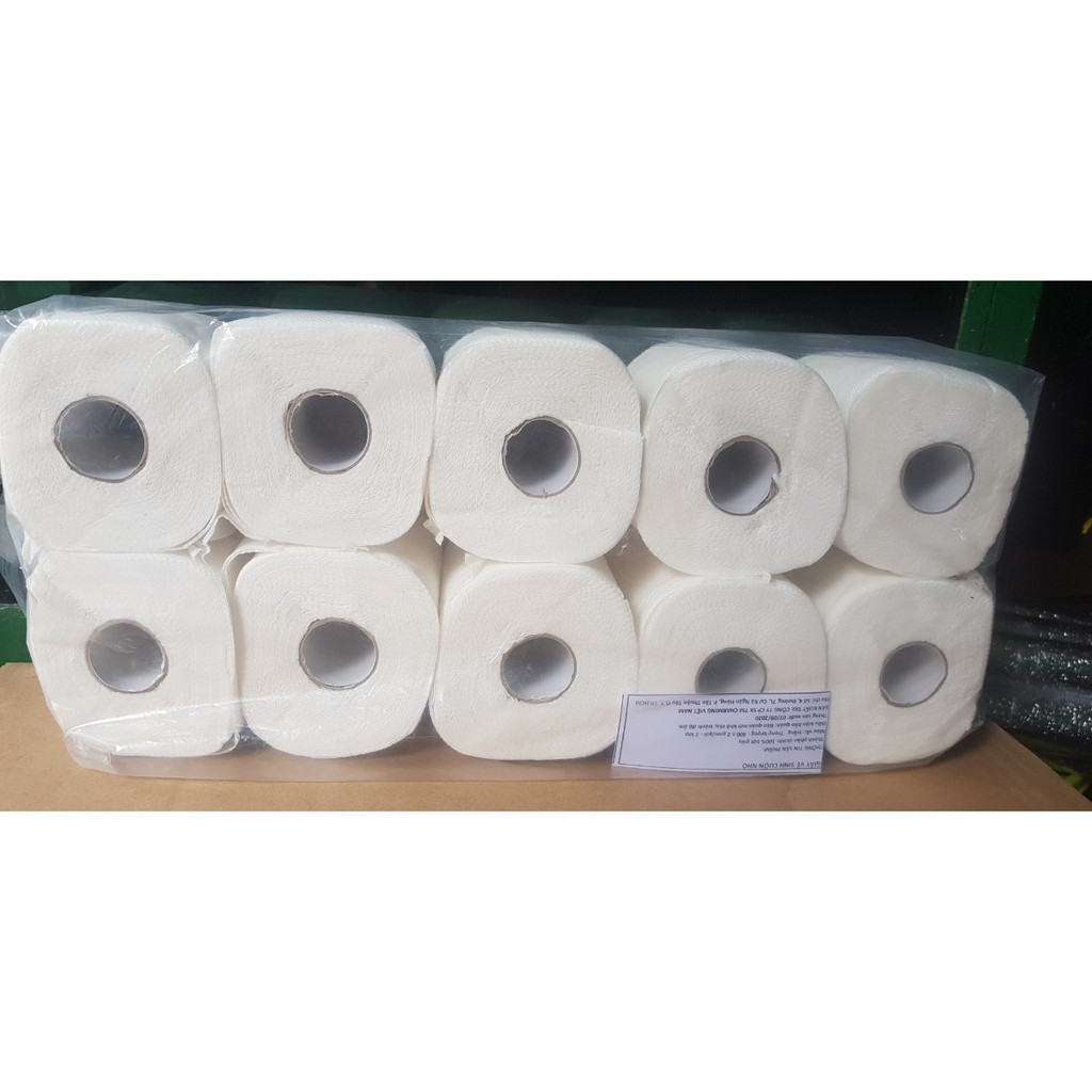 Giấy cuộn vệ sinh có lõi lốc 10 cuộn supply mềm mịn, an toàn sử dụng