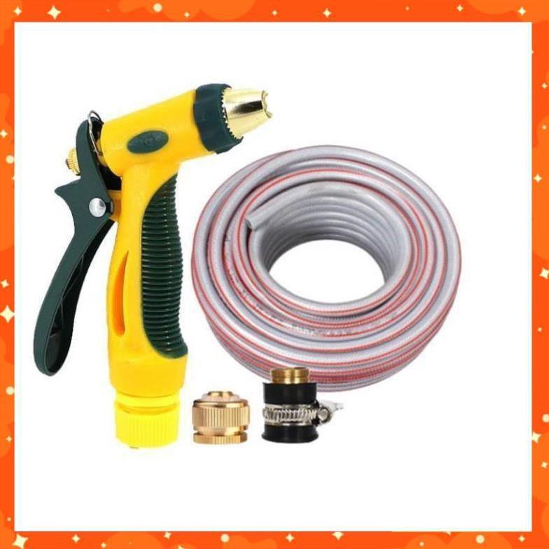 Bộ dây vòi xịt nước rửa xe, tưới cây tăng áp 3 lần,loại 3-5M 206317