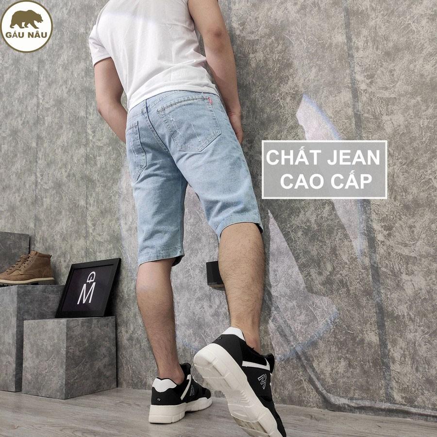 Quần short jean nam GN414 [ có video ] màu chuẩn đẹp Gấu Nâu