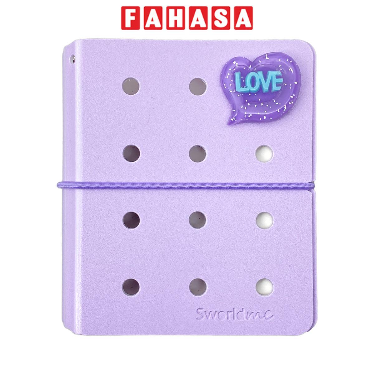 Sổ Còng Mini 80 Trang Kèm Charm Tone Patel - Sworld ST6195-PE - Purple