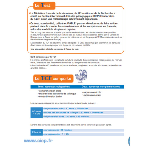 Sách luyện thi tiếng Pháp: Test de connaissance du Français (TCF) – Activites d'entrainement avec CD