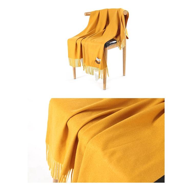 Khăn Quàng Cổ Nữ Jussy Fashion Chất Khăn Choàng Cổ Len Cashmere Dày Mịn Nhiều Màu Kích Thước 180x80cm