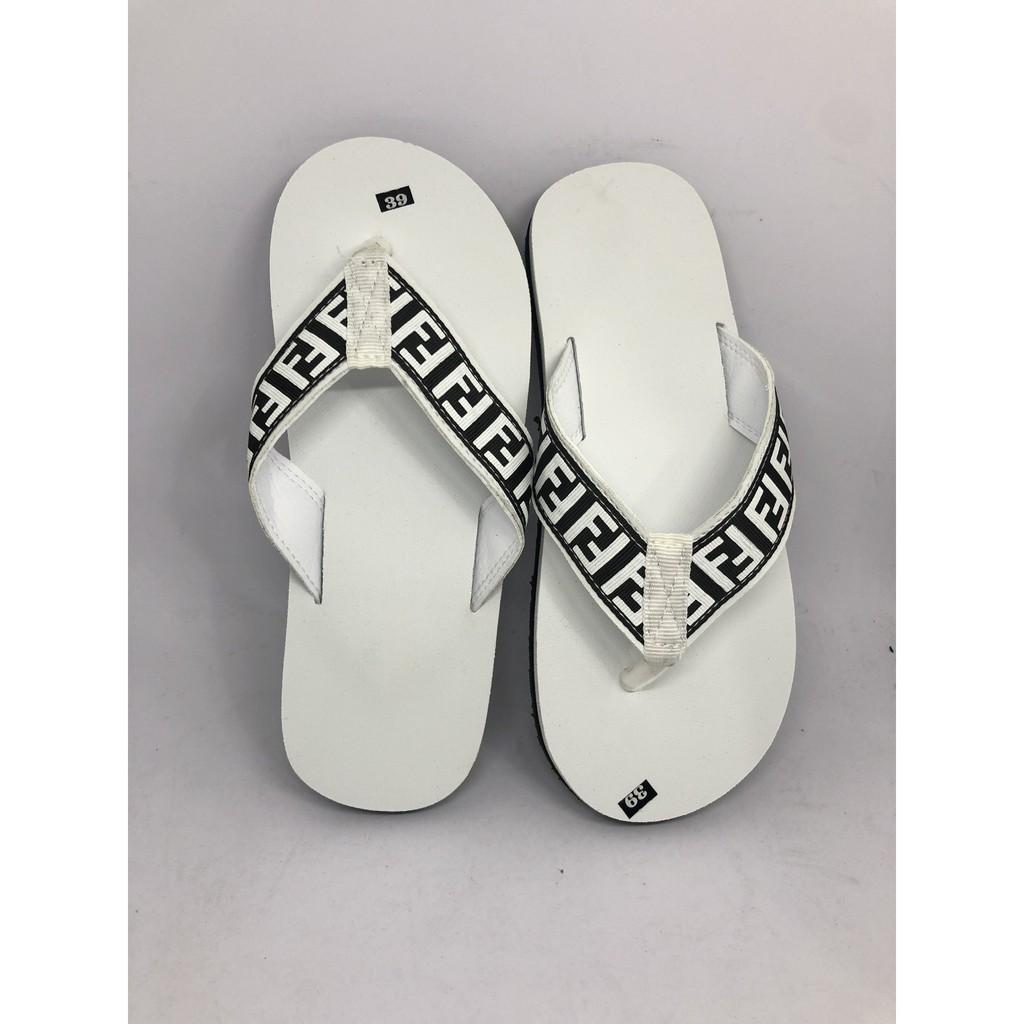 dép kẹp nam nữ sandal đồng nai ( đế trắng quai kẹp F trắng ) size từ 35 nữ đến 43 nam size khác nhắn tin để chọn thêm