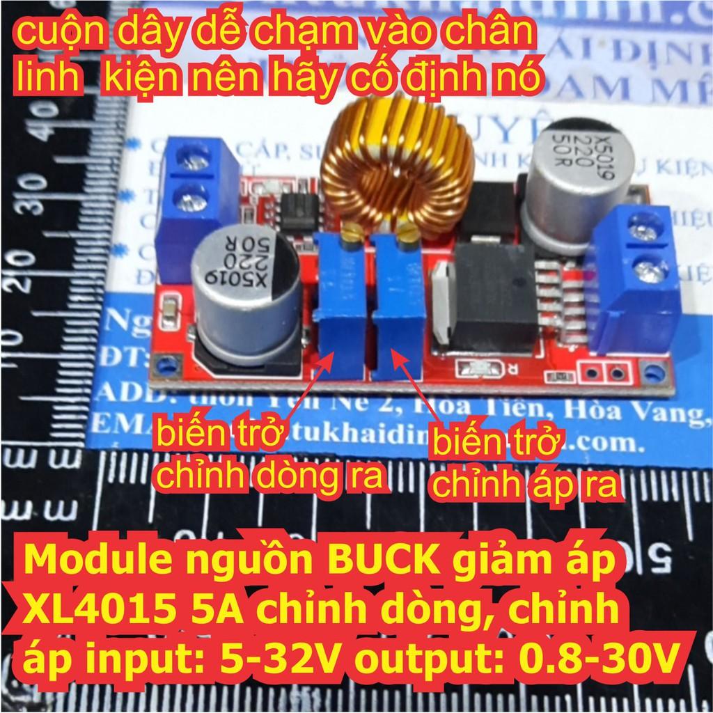 Module nguồn BUCK giảm áp XL4015 5A chỉnh dòng, chỉnh áp input: 5-32V output: 0.8-30V kde7159
