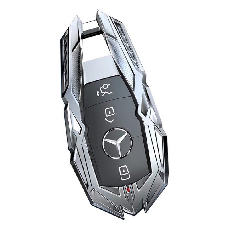 Ốp chìa khóa oto dành cho Mercedes chất liệu metal cao cấp, bảo vệ smartkey tuyệt đối, kiểu dáng sang trọng và hiện đại