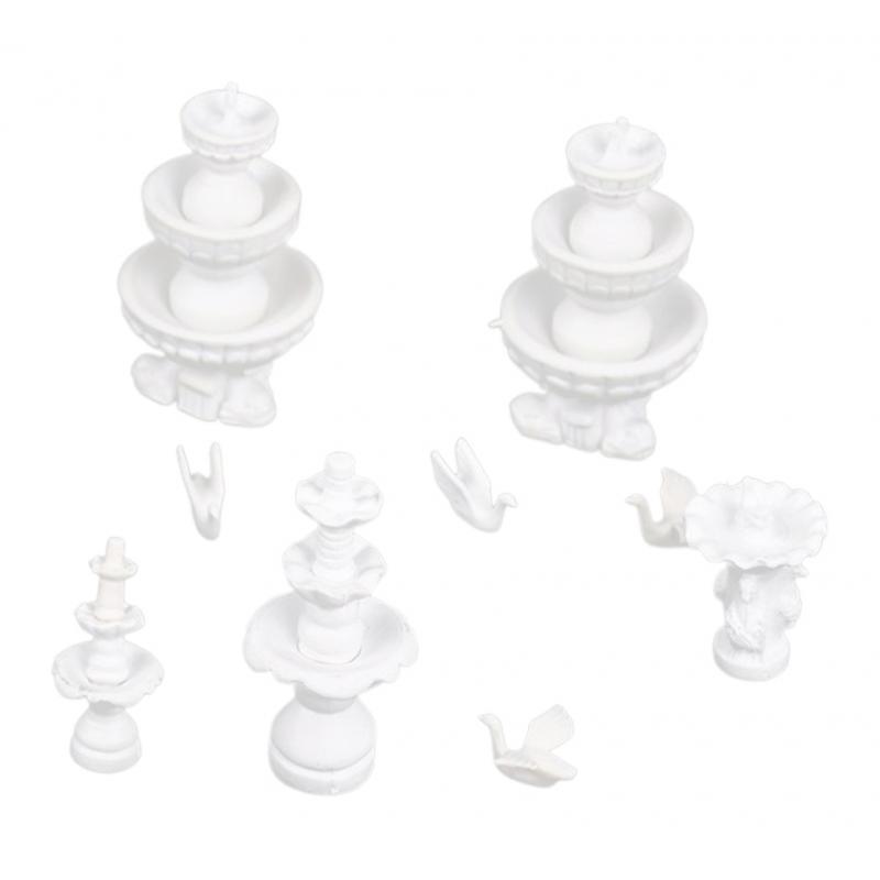 Bức Tiểu Họa Máy Tạc Mô Hình Tàu Đường Sắt Kiến Trúc Vườn Chiếc Lược Ngà