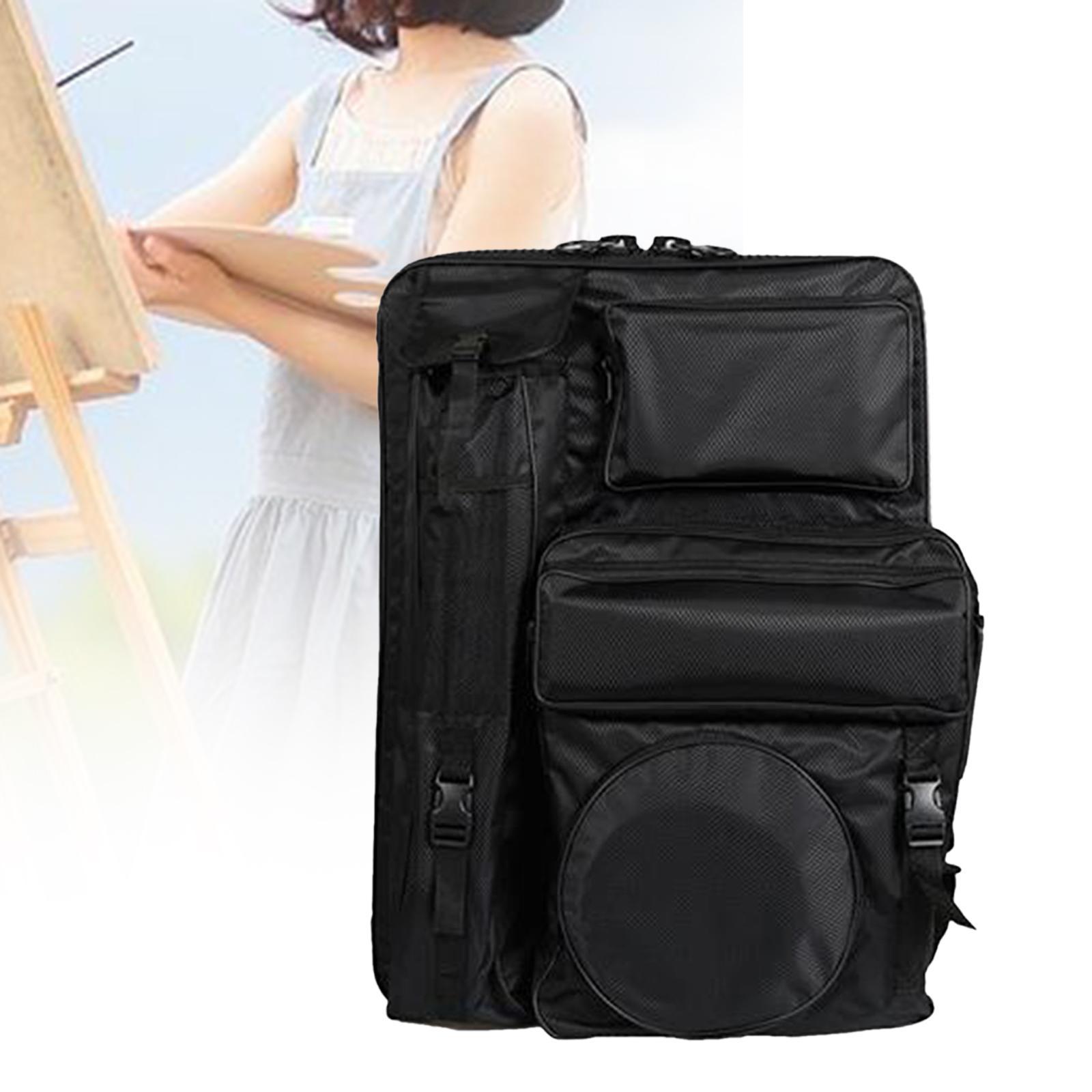 Art Portfolio Case Carrying Bag Tote Backpack Sketchbook Professional Painting Bag Carry Bag for Cleaning Pot Mix Tray Palette Drawing Board