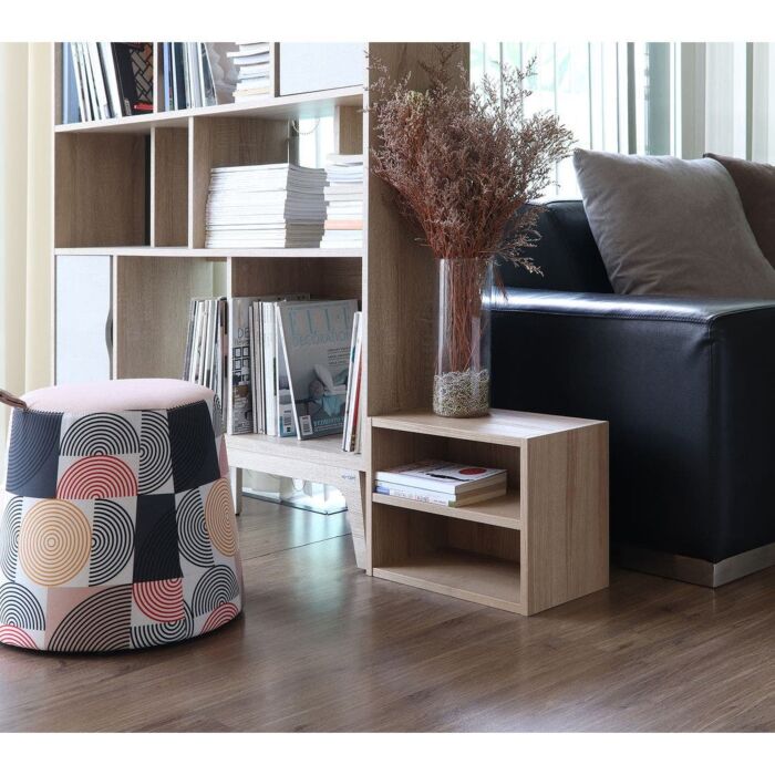 SB Furniture, Looms, Jayden-E Open Box, Solid Oak Color, W40XD24Xh30 cm.