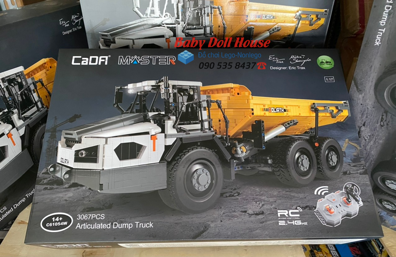 Bộ lắp ráp xe tải tự đổ khớp nối City technic Dump Truck lắp xong điều khiển từ xa