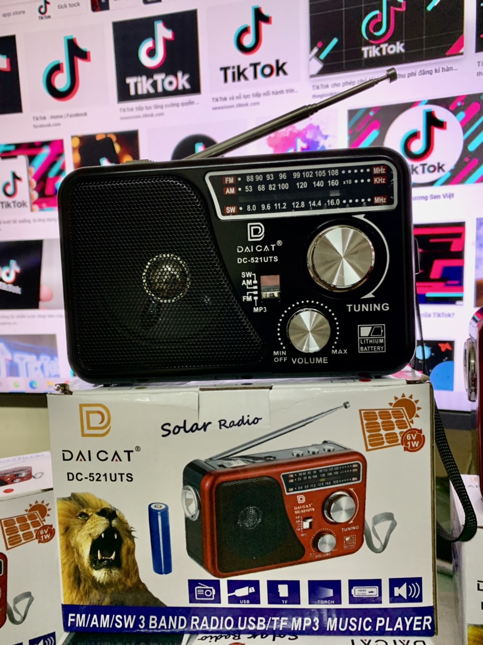 Đài Radio WAXIBA FM Siêu phẩm DC-521 UTS Hàng Chính Hãng