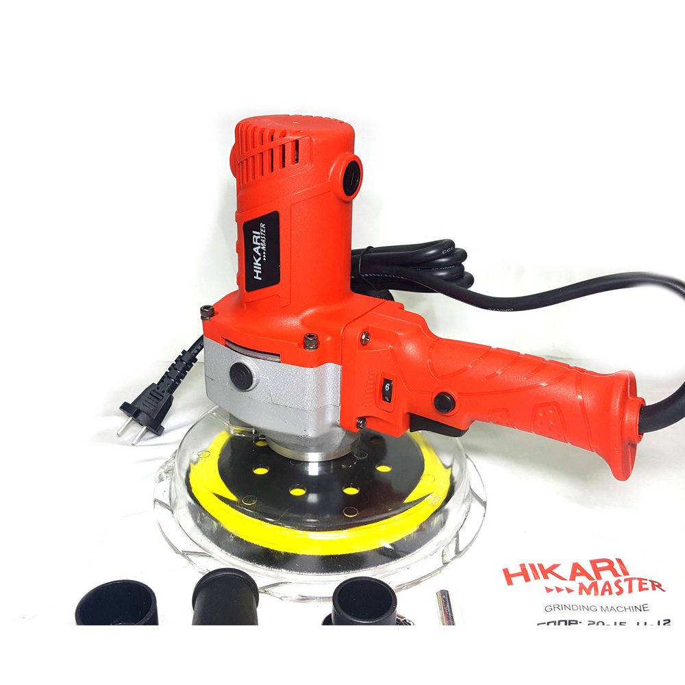 Máy Chà Tường Hikari Master 180-02B - Máy Có Nhiều Công Dụng Như Đánh Bóng Mặt Tường, Bề Mặt Ma Tít Và Chà Mịn, Tích Hợp Máy Hút Bụi Giúp Giảm Thiểu Ô Nhiễm - Hàng Chính Hãng