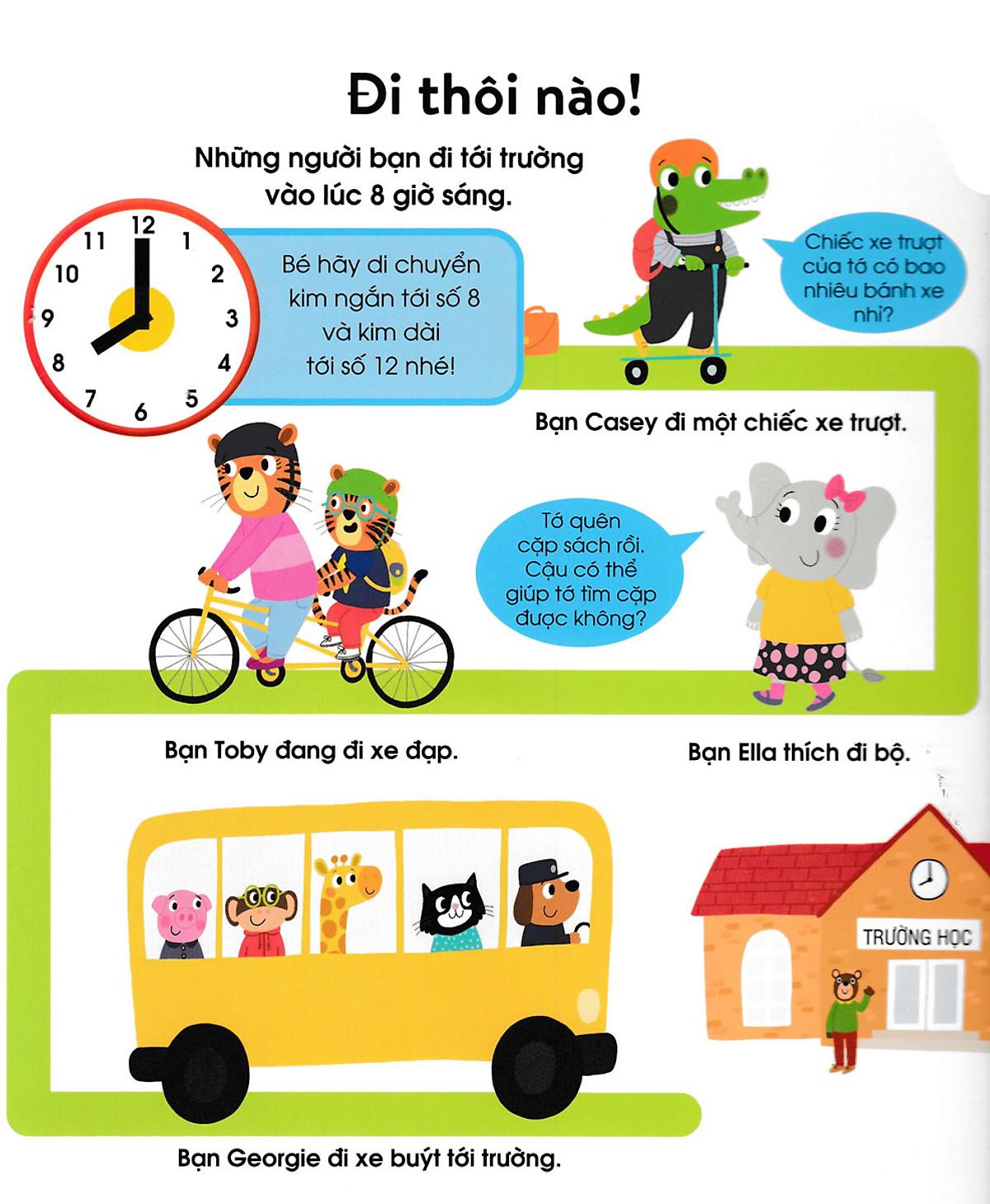 Cuốn Sách Đầu Tiên Của Bé - Chiếc Đồng Hồ (Dành Cho Bé Từ 3-5 Tuổi)