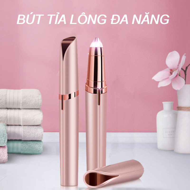 Bút Tỉa Lông Mày Sạc Tích Điện Cao Cấp - Máy Tỉa Lông Mày, Ria Mép Massage Thẩm Mỹ Cho Phái Đẹp