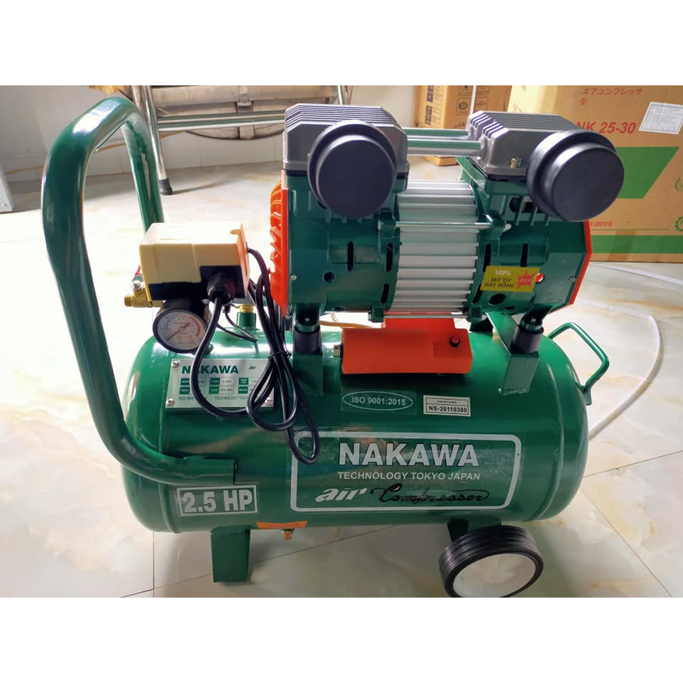 Máy Nén Khí Không Dầu Nakawa 805W NK 25-20 20L