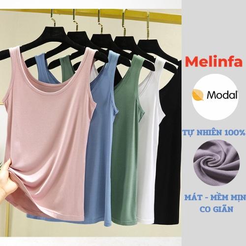 Áo hai dây ba lỗ nữ ngắn tay chất vải Modal mềm mại tự nhiên mát lạnh mặc mùa hè mã VAA0290