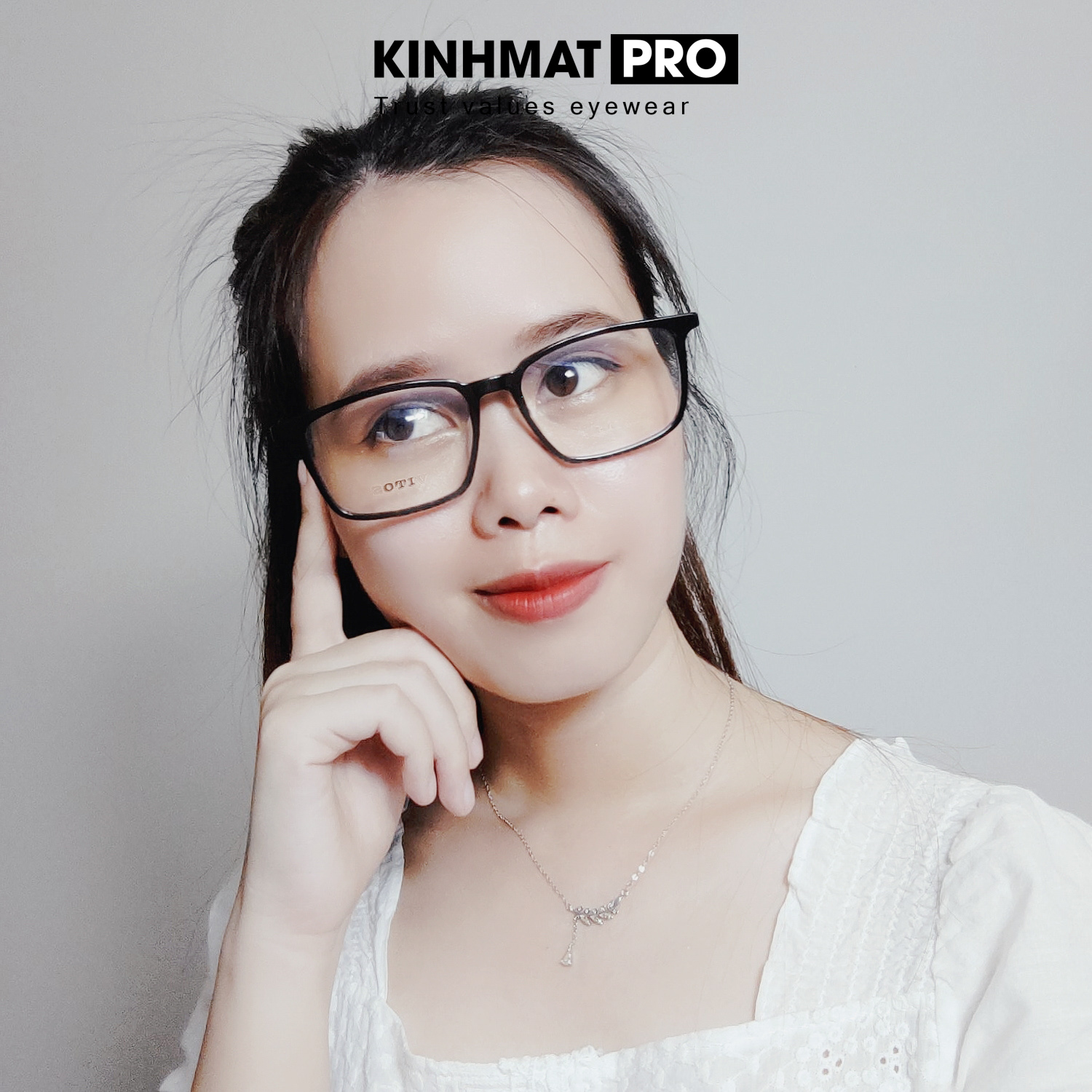 Gọng kính cận nam nữ, gọng kính cận lõi hợp kim cao cấp - Kính mắt Pro