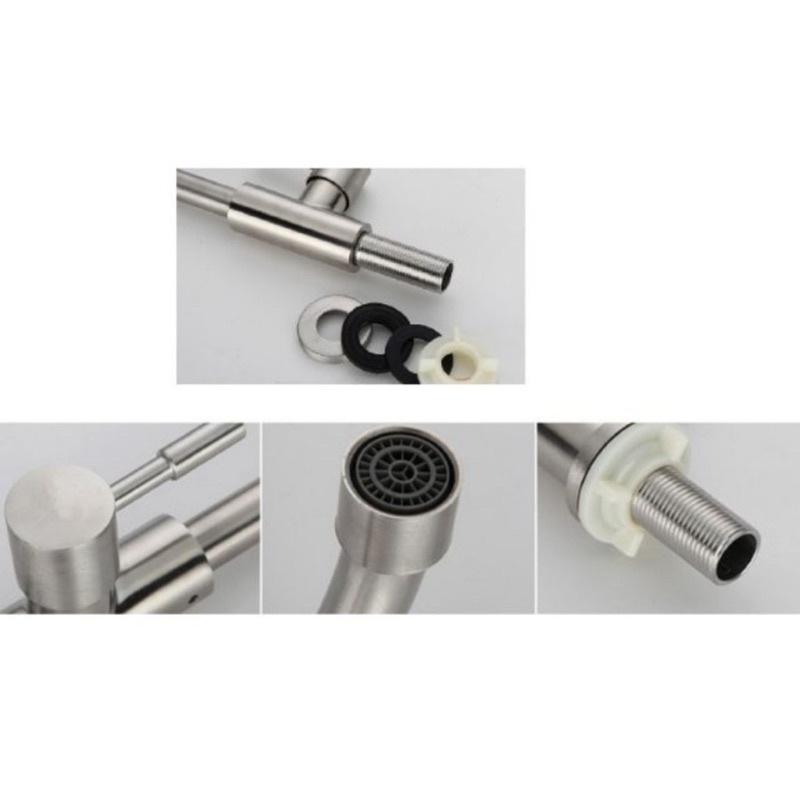 Vòi rửa bát đơn lạnh 304 cắm chậu
